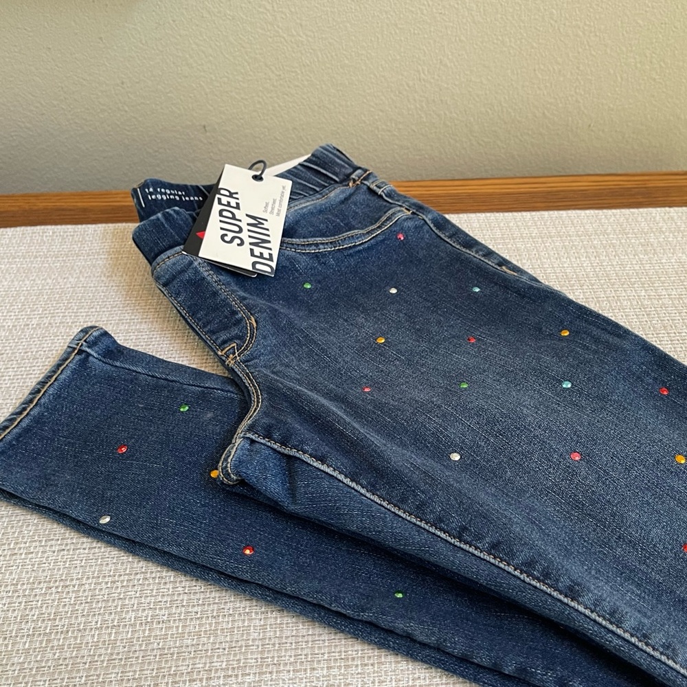 NWT Girls Gap Jeweled skinny Jeans